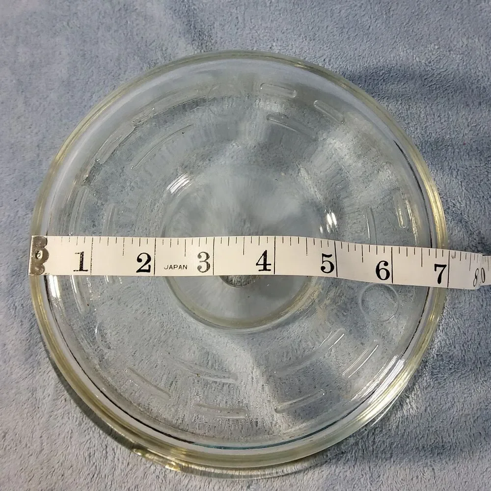 Vintage Glasbake Heavy Clear Glass Tube Pan Bundt Angel Food Cake Model 352